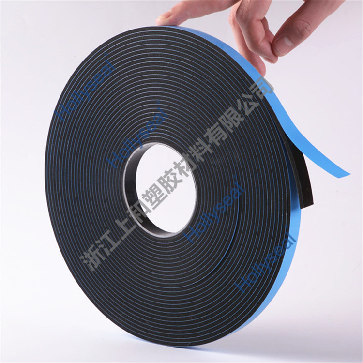 Hollyseal?PVC藍膜雙面發(fā)泡膠帶 厚度1mm~25mm，密度110kg/m3~500kg/ m3