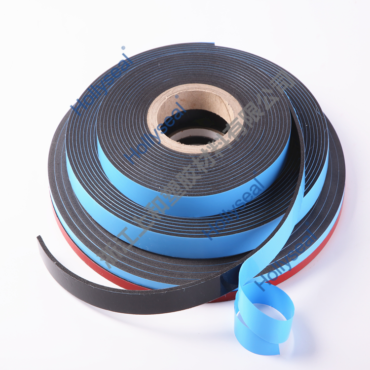 Hollyseal?高密度雙面藍(lán)膜PVC泡棉膠帶 厚度1mm~25mm，密度110kg/m3~500kg/ m3